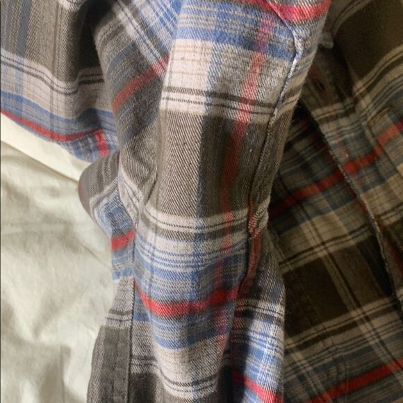 ARIAT REBAR, Men's Plaid Shirt - Blue and Gray - Picture 11 of 12